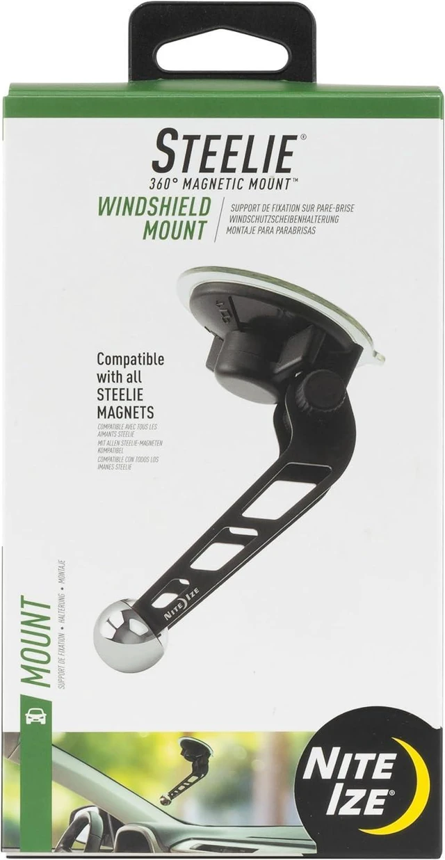 Main image of Nite Ize Original Steelie Windshield Mount - Additional Car Windshield Mount for Steelie Magnetic Mounting System