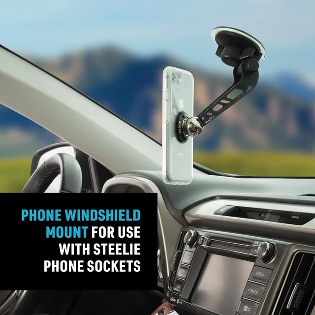 Alt view image 3 of 7 - Nite Ize Original Steelie Windshield Mount - Additional Car Windshield Mount for Steelie Magnetic Mounting System