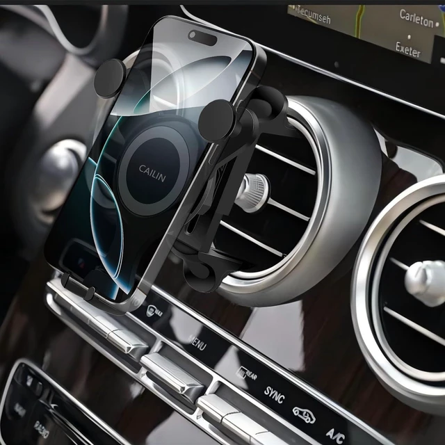 Alt view image 2 of 7 - Car Phone Holder Mount Compatible with Mercedes Benz C-Class, E-Class,S-Class,B-Class,A-Class, GLC/GLE/GLS/GLB/GLA/GLK-Class 2016-2023 & Mini Cooper, Mercedes Benz Accessories