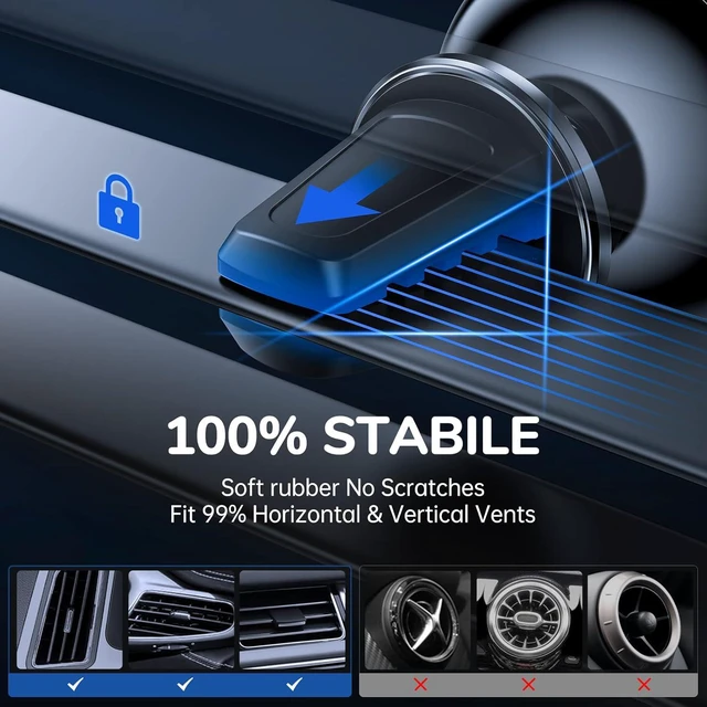 Alt view image 3 of 7 - Syncwire Magnetic Phone Holder for Car, Super Strong Magnet Phone Holder Mount Air Vent 360° Rotatable Cell Phone Holder Mount for Car Compatible iPhone, Samsung, Galaxy, Xiaomi, Huawei, LG