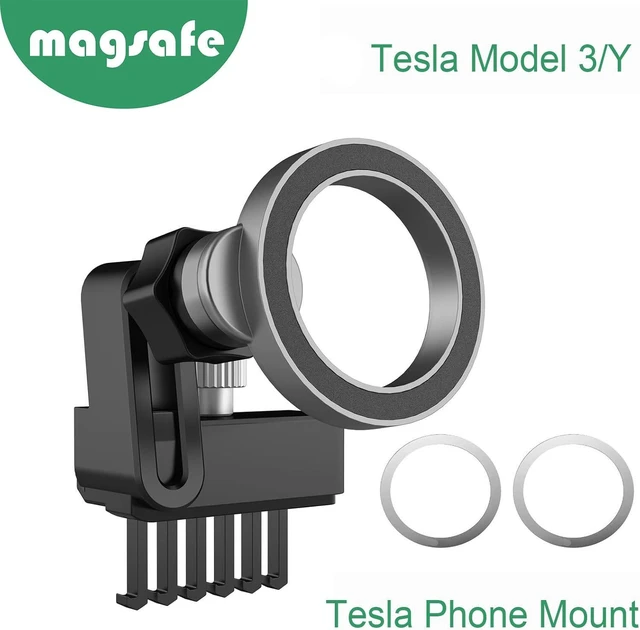 Alt view image 5 of 6 - Yrthe Voitom Tesla Phone Mount Designed Specifically for Tesla Model 3 Model y, MagSafe Tesla Model y Phone Holder Compatible with All Phone