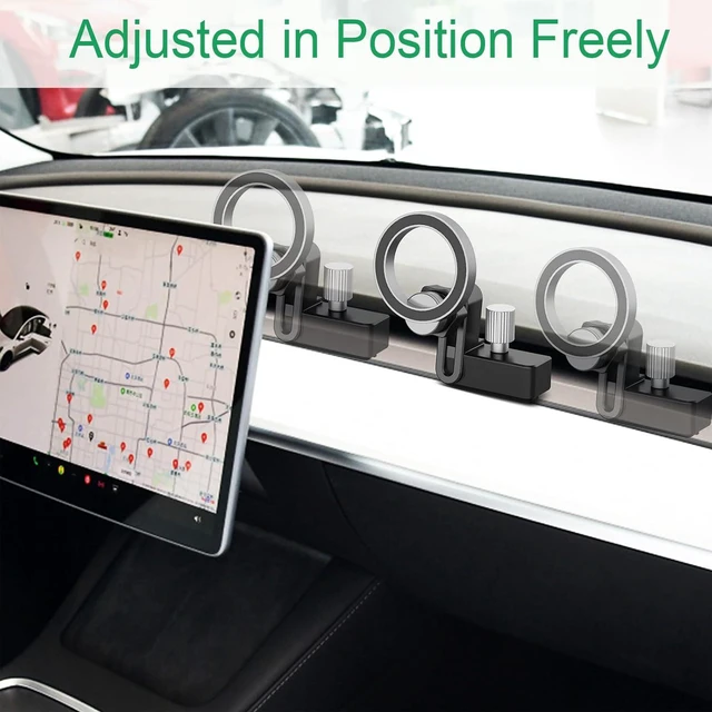 Alt view image 4 of 6 - Yrthe Voitom Tesla Phone Mount Designed Specifically for Tesla Model 3 Model y, MagSafe Tesla Model y Phone Holder Compatible with All Phone