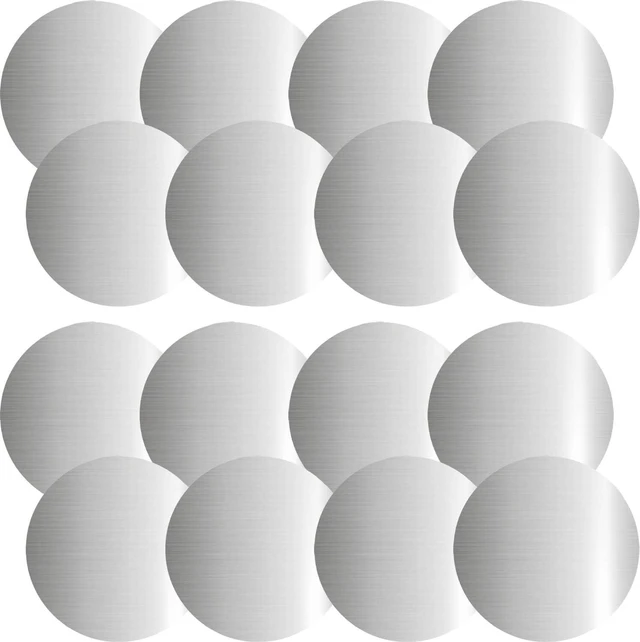 Main image of SALEX Phone Metal Stickers for Magnetic Mount. Replacement Set of 16 Magnet Metal Plates Inside Cell Phone Case. Silver Car Sticky Small Round Iron Discs with 3M Adhesive Backing for Holder, Crafts.