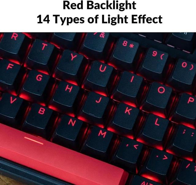 Alt view image 2 of 7 - Keychron C3 Pro QMK/VIA Custom Gaming Keyboard, Programmable 87 Keys Compact TKL Layout Gasket Mount, Red LED Backlight Wired Mechanical Keyboard with Brown Switches for Mac/Windows/Linux