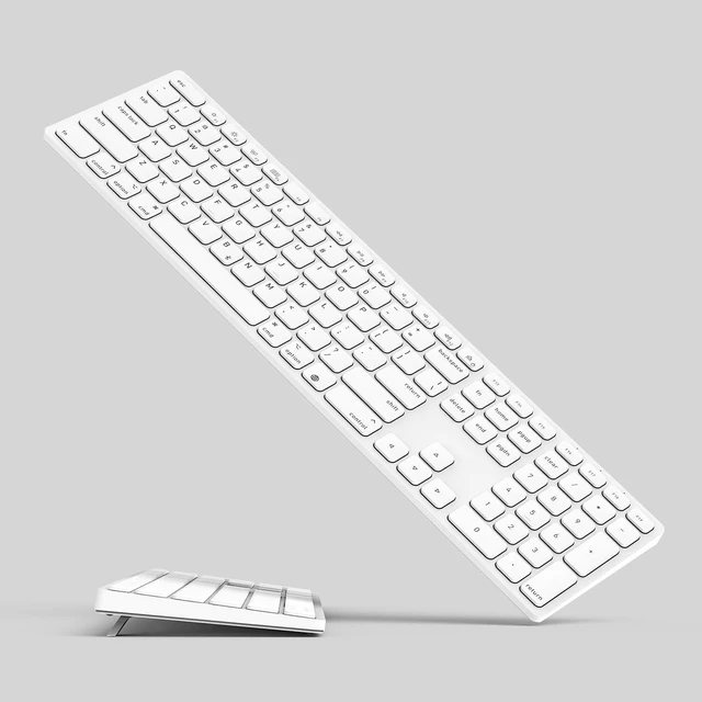 Main image of Wireless Keyboard for Apple Mac OS Devices- Foldable Kickstand for Comfortable Typing, Lasting Working 120 Days Rechargeable Bluetooth Keyboard with Numeric Keypad for iMac/Mac mini/MacBook Pro/Air