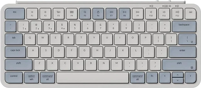 Main image of Keychron B1 Pro Ultra-Slim ZMK/Launcher Wireless Bluetooth 2.4 GHz/Wired Connection Keyboard for Mac Windows Linux - Retro Blue