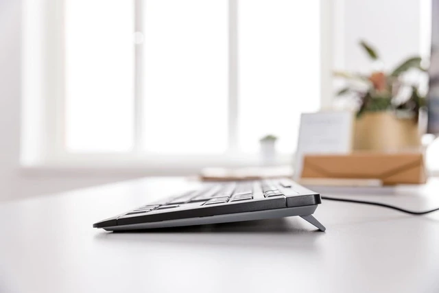 Alt view image 5 of 6 - Cherry Stream Keyboard TKL, Wired Keyboard Without Number Pad, Whisper Quiet Keys, Unique Typing Feel, Slim Design, SX Scissor Switches, QWERTY, White-Gray
