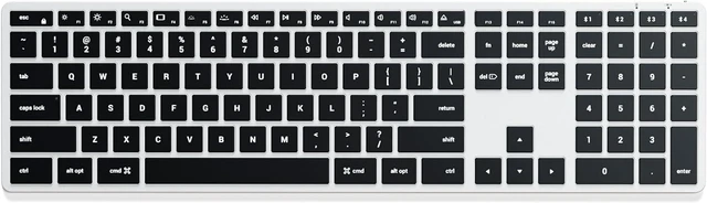 Main image of Satechi Slim X3 Bluetooth Backlit Keyboard, Multi-Device Sync, Silver | Illuminated keys, for MacBook, iPad, iPad mini, Mac mini, iMac