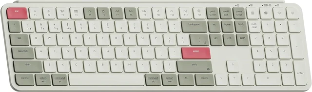 Main image of Keychron B6 Pro Ultra-Thin Wireless Keyboard - 1200H Battery, Tri-Mode (2.4G/Bluetooth 5.2/USB-C), Programmable Keys, Full Size with Num Pad for Mac/Windows/Linux (Retro Red)