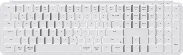 Main image of Keychron B6 Pro Ultra-Thin Wireless Keyboard - 1200H Battery, Tri-Mode (2.4G/Bluetooth 5.2/USB-C), Programmable Keys, Full Size with Num Pad for Mac/Windows/Linux (Ivory White)