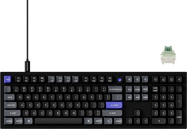 Main image of Keychron Q6 HE Wired 8000Hz Hall Effect Magnetic Keyboard, Rapid Trigger Ultra-Fast Lime Linear Switch Keyboard Hot Swappable, Full-Size Layout Aluminum, Custom RGB for Mac Windows Linux - Black