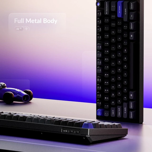 Alt view image 5 of 7 - Keychron Q6 HE Wired 8000Hz Hall Effect Magnetic Keyboard, Rapid Trigger Ultra-Fast Lime Linear Switch Keyboard Hot Swappable, Full-Size Layout Aluminum, Custom RGB for Mac Windows Linux - Black