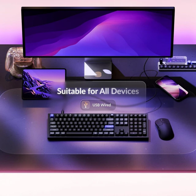 Alt view image 6 of 7 - Keychron Q6 HE Wired 8000Hz Hall Effect Magnetic Keyboard, Rapid Trigger Ultra-Fast Lime Linear Switch Keyboard Hot Swappable, Full-Size Layout Aluminum, Custom RGB for Mac Windows Linux - Black