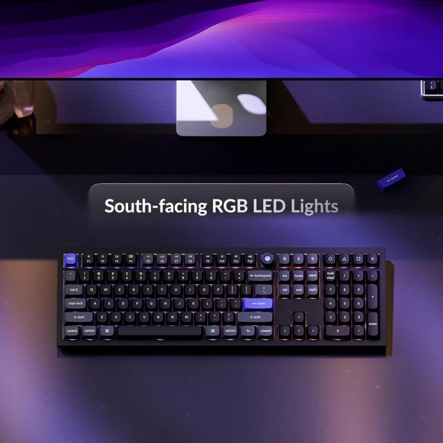 Alt view image 7 of 7 - Keychron Q6 HE Wired 8000Hz Hall Effect Magnetic Keyboard, Rapid Trigger Ultra-Fast Lime Linear Switch Keyboard Hot Swappable, Full-Size Layout Aluminum, Custom RGB for Mac Windows Linux - Black