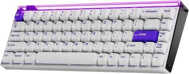 Main image of MADE68 Pro+ Wired Hall Effect Magnetic Gaming Keyboard | 65% Layout | Rapid Trigger, Adjustable Actuation for FPS & Rhythm Gamers | Hot-Swap Custom Keyboard, SOCD, RGB Lightbox, Aluminum Sides
