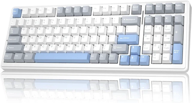 Main image of AULA F99 Wireless Mechanical Keyboard - Quiet Version, Triple Mode (BT5.0/2.4GHz/USB-C), Gasket-Mounted, Hot-Swappable Keyboard with Lost Linear Switches, RGB Backlit