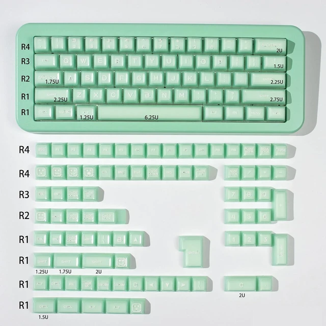 Alt view image 7 of 7 - Fit for 61/64/87/104/108 Cherry Mx Switches ISO ANSI Mechanical Keyboard | Fit for 61/64/87/104/108 Cherry Mx Switches ISO ANSI Mechanical Keyboard