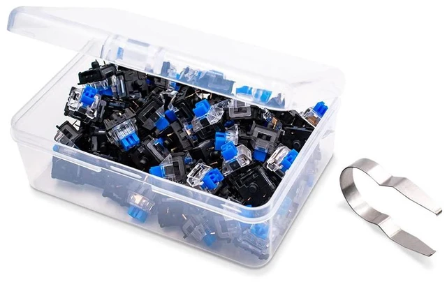 Alt view image 5 of 6 - OUTEMU Keyboard Switches, Pack 65 -Clicky&Tactile - DIY Replacement MX Switches for Mechanical Gaming Keyboard - Blue