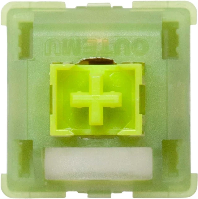 Alt view image 7 of 7 - KPREPUBLIC Outemu Silent Peach V3 Switch Silent Lemon V3 Switch Linear Tactile Lime for Mechanical Keyboard POM PA66 Factory Lubed (OTM V3 Silent Lemon LightGuide Switch x110)