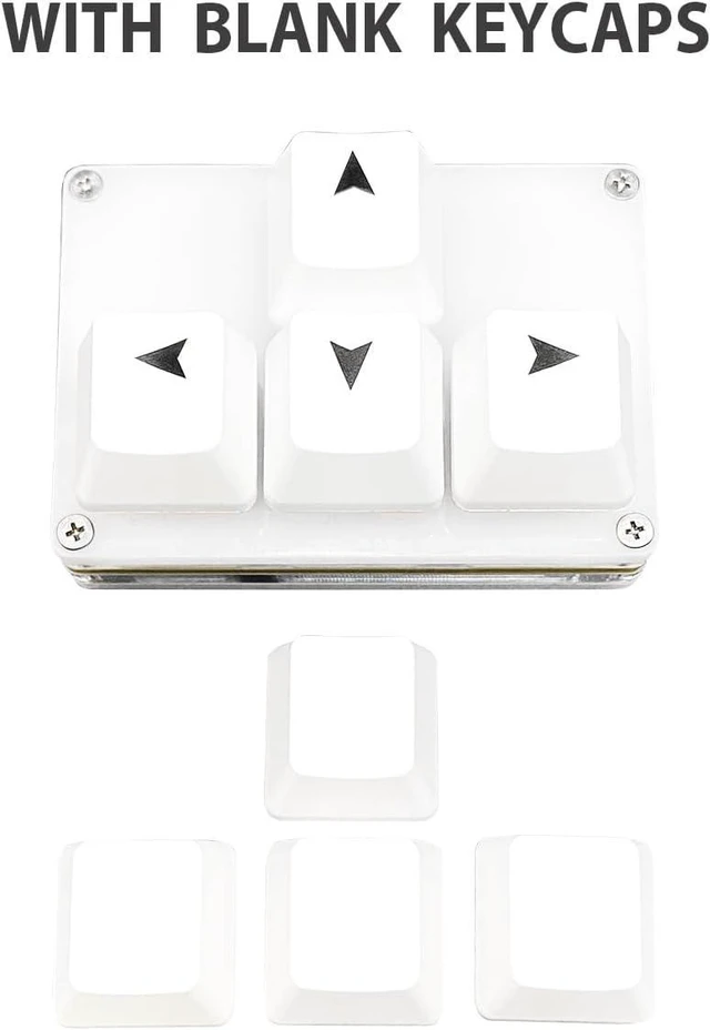 Alt view image 3 of 5 - SayoDevice Mini 4-Key WASD Keypad Arrow Key Keycaps Mechanical Keyboard | One-Handed Gaming Keypad Programmable Macros USB-C Customized Hot-swappable Keyboard for Working or FPS Gaming