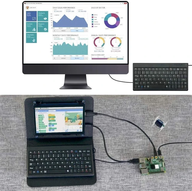 Alt view image 5 of 6 - CUQI USB Mini Keyboard,DIY Experiment Mini Keyboard Gaming,USB Interface for Android TV Box,Windows PC,Raspberry Pi,Windows 10/8/7