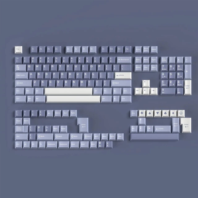 Main image of Sumgsn 163 Keys Fishing Keycaps, Cherry Profile Doubleshot Keycaps Set | 7u Spacebar Fit for 61/64/87/104/108 Cherry Mx Switches Alice Keyboard Mechanical Keyboards