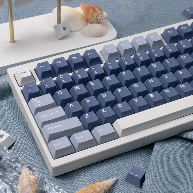 Alt view image 2 of 7 - Sumgsn 163 Keys Fishing Keycaps, Cherry Profile Doubleshot Keycaps Set | 7u Spacebar Fit for 61/64/87/104/108 Cherry Mx Switches Alice Keyboard Mechanical Keyboards