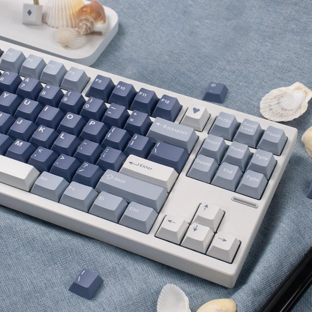 Alt view image 3 of 7 - Sumgsn 163 Keys Fishing Keycaps, Cherry Profile Doubleshot Keycaps Set | 7u Spacebar Fit for 61/64/87/104/108 Cherry Mx Switches Alice Keyboard Mechanical Keyboards
