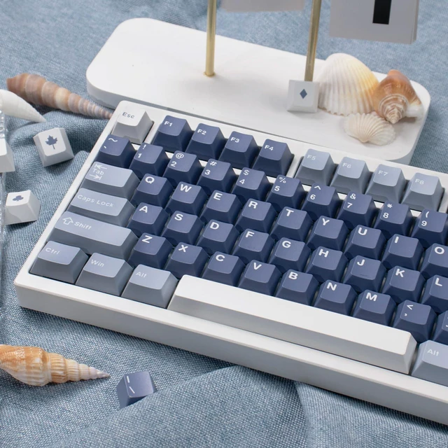 Alt view image 7 of 7 - Sumgsn 163 Keys Fishing Keycaps, Cherry Profile Doubleshot Keycaps Set | 7u Spacebar Fit for 61/64/87/104/108 Cherry Mx Switches Alice Keyboard Mechanical Keyboards