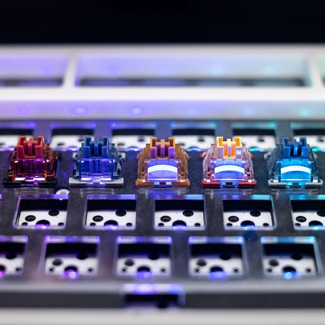 Alt view image 5 of 7 - GK GAMAKAY Pegasus Tactile Silent Keyboard Switch with LED Diffuser 5 Pin | Pre-lubed Switches for Backlit Mechanical Keyboard Pegasus V2 Switch (35Pcs)