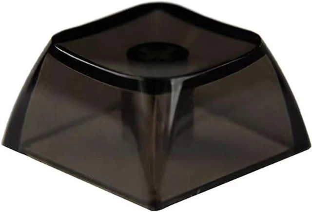 Main image of Blank Crystal Transparent Black Keycaps PC Material 1U XDA Profile Keycap for MX switches Mechanical Keyboard Backlit (XDA Transparent Black, 100pcs)