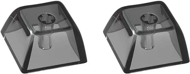 Alt view image 7 of 7 - Blank Crystal Transparent Black Keycaps PC Material 1U XDA Profile Keycap for MX switches Mechanical Keyboard Backlit (XDA Transparent Black, 100pcs)
