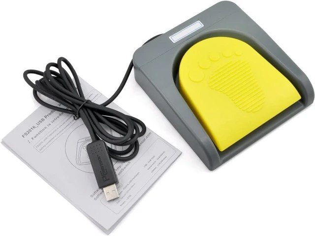 Alt view image 6 of 7 - iKKEGOL USB Single Foot Switch Control One Key Customized Computer Keyboard Action Pedal HID