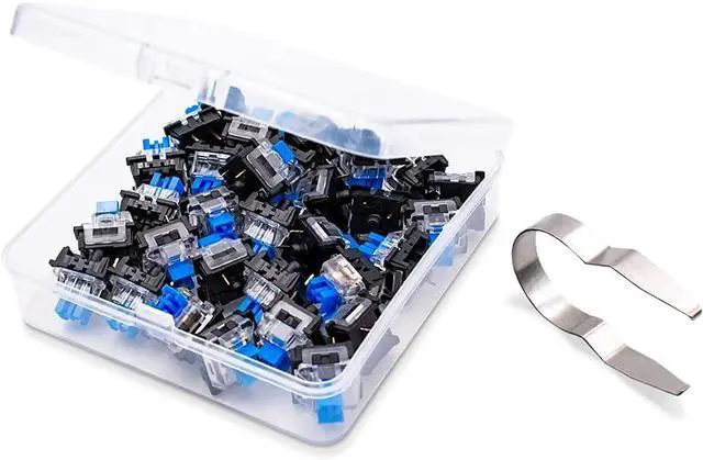 Alt view image 5 of 5 - OUTEMU Blue Switches (32 Pack), 3-pin Tactile Clicky 50gf Switches - DIY Replaceable for Mechanical Gaming Keyboard - with 1 Switch Puller