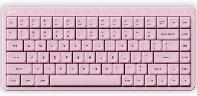 Main image of NuPhy Node75 Hot-swap Wireless Mechanical Keyboard Pink-Blush Nano Switch | Hot Swappable, For Mac / Windows, Supports Touch Gestures, For Bluetooth, 2.4GHz, USB-C, RGB Backlit, PBT Keycaps, Wireless