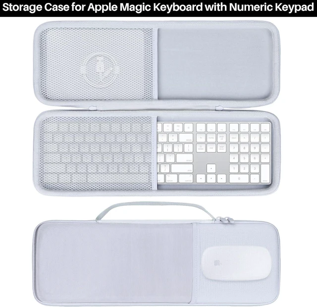 Alt view image 3 of 7 - Lebakort Storage Case Compatible with Apple Magic Keyboard with Numeric Keypad Wireless Bluetooth Keyboard (Magic Keyboard with Numeric Keypad Case)