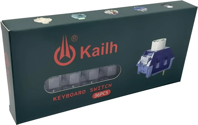 Alt view image 6 of 7 - Silent Keyboard Switches,Kailh Box Deep-Sea Silent Islet Switches for Mechanical Keyboard,3-Pin 45gf Linear/Dustproof/Long Life SwitchesSilent Islet,36Pcs