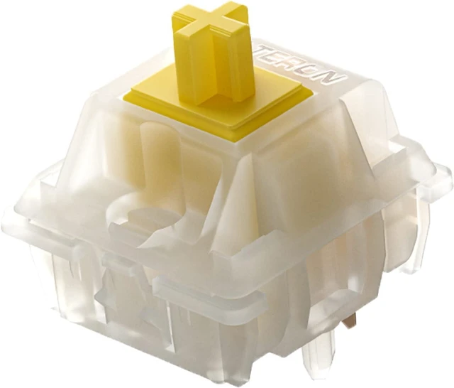 Main image of GATERON KS-3X1 Milky Yellow Pro Keyboard Switches(35PCS) | Linear,RGB,LED,Pre Lubed,5 Pins Key Switches,for MX Mechanical Keyboard
