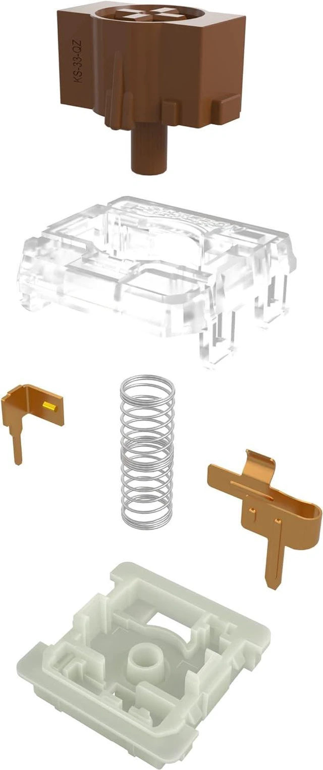 Alt view image 4 of 5 - GATERON KS-33 RGB Low Profile 2.0 Switches(Brown, 35pcs) | 3 Pin,Factory Pre-lubed,for MX Mechanical Keyboard