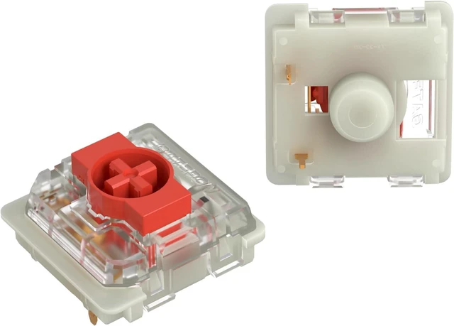 Main image of GATERON KS-33 RGB Low Profile 2.0 Switches(Red, 110PCS) | 3 Pin,Factory Pre-lubed,for MX Mechanical Keyboard
