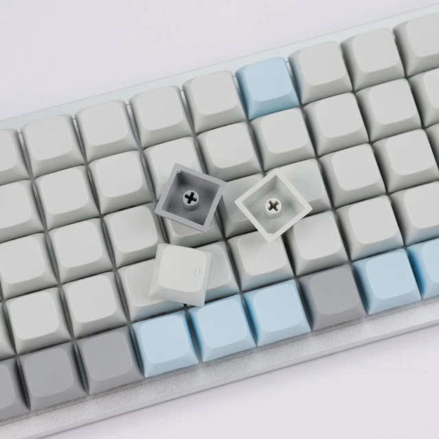 Alt view image 4 of 7 - YMDK XDA DSA Blank PBT Keycaps Suitable for Ortholinear Layout MX Keyboard XD75 ID75 Split36 Split46 Planck Preonic Niu40 (Only Keycap)