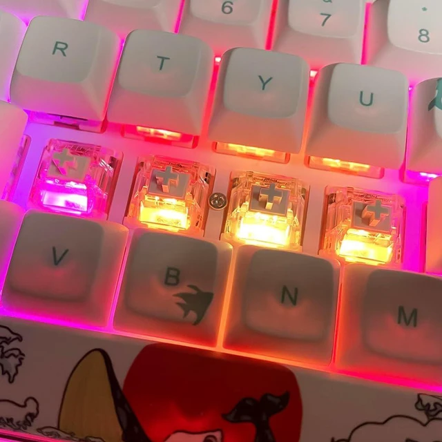 Alt view image 3 of 5 - DRAOZA Gateron G Yellow Pro 3.0 5-Pin Switch Pre-lubed RGB Yellow Red Brown for MX Mechanical Keyboard (36 Pieces 5 Pin White)