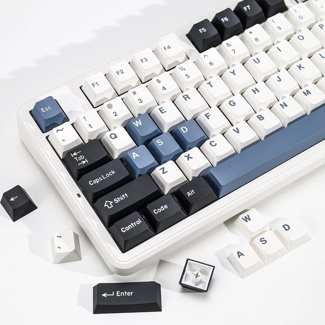 Main image of Arctic PBT Double Shot Keycap Set,176 Keys Retro Blue Custom Key Cap Keycaps 60 Percent Cherry Profile Keycaps for 61/64/68/84/87/100/104/108 Mechanical Keyboard