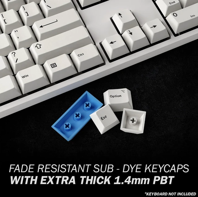 Alt view image 2 of 7 - HK Gaming Custom Keycaps | Dye Sublimation PBT Keycap Set for Mechanical Keyboard | 139 Keys | Cherry Profile | ANSI US-Layout | Compatible with Cherry MX, Gateron, Kailh, Outemu | Bow