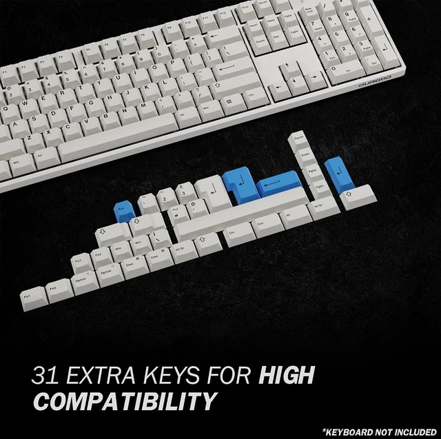 Alt view image 5 of 7 - HK Gaming Custom Keycaps | Dye Sublimation PBT Keycap Set for Mechanical Keyboard | 139 Keys | Cherry Profile | ANSI US-Layout | Compatible with Cherry MX, Gateron, Kailh, Outemu | Bow