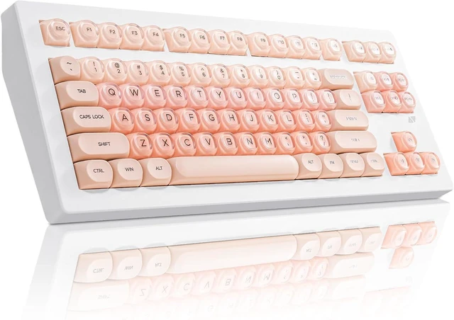 Main image of ZORNHER CG870 Foundation Mechanical Keyboard,80% Pink Creamy Keyboard Wireless,Gaming Keyboard Cute,Jelly MOA Profile Round Keycaps,Creamy Sounding Linear Switches,PC Gaming