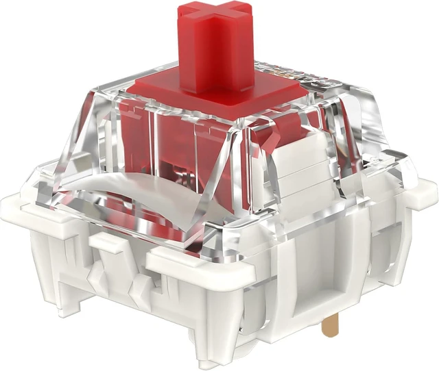 Main image of Gateron G Pro 3.0 Red Switches for Mechanical Keyboard,3-Pin 45gf Linear/Pre-Lubed/Pin-Enhanced Switches(90pcs,Red,3-Pin)