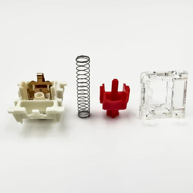 Alt view image 3 of 5 - Gateron G Pro 3.0 Red Switches for Mechanical Keyboard,3-Pin 45gf Linear/Pre-Lubed/Pin-Enhanced Switches(90pcs,Red,3-Pin)