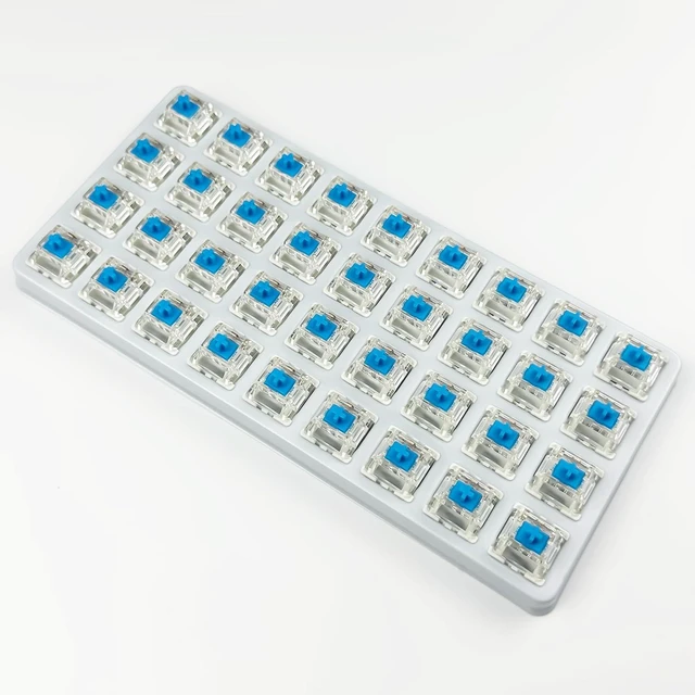Alt view image 5 of 6 - Gateron G Pro3.0 Blue Switches for Mechanical Keyboard,3-Pin 60gf Clicky/Pre-Lubed/Pin-Enhanced Switches(36pcs,Blue,3-Pin)