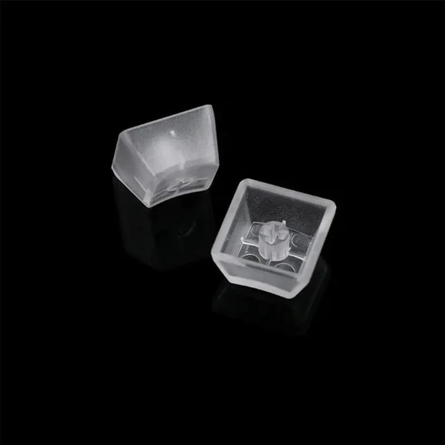 Alt view image 5 of 7 - OEM Profile Blank Keycaps ABS Frosted Transparent Translucent 1U R4 Keycap for MX switches Mechanical Keyboard(Transparent, 100pcs)